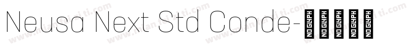 Neusa Next Std Conde字体转换